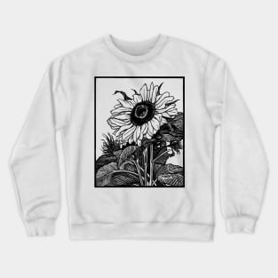 Sunflower Blooming Sketch Crewneck Sweatshirt